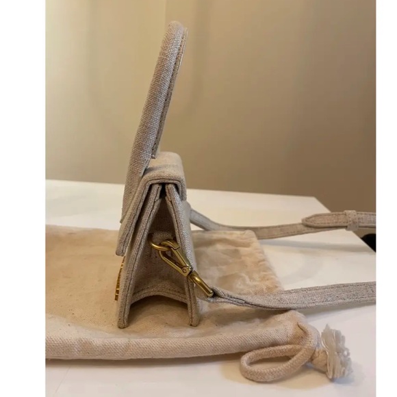 JACQUEMUS "Le Chiquito" Linen Top Handle Bag - Picture 4 of 6
